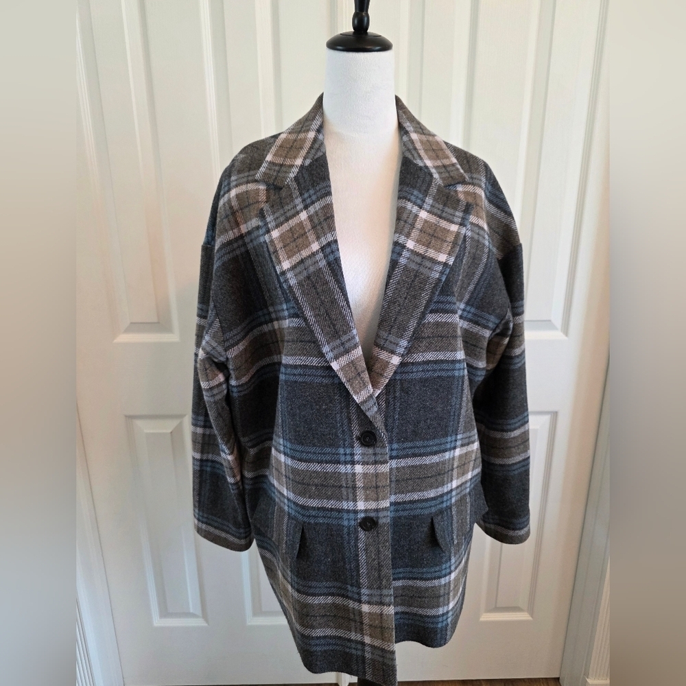 Pendleton Woolen Mills Womens 100% Wool Classic Flannel Blazer Size Petite XL - Picture 2 of 14